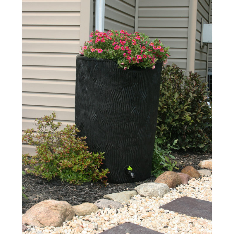 Good Ideas Plastic Drainable Rain Barrel