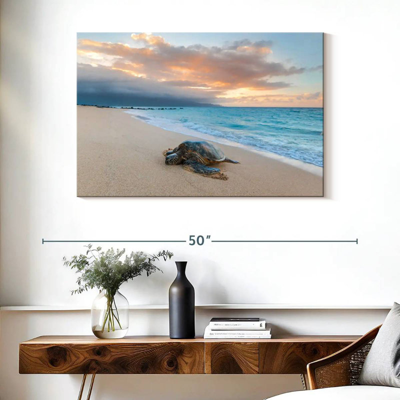 Turtle Sunset, 26" H x 39" W