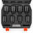 Axle Nut Impact Socket Set 1/2" Drive Deep 12-Point 8PCS Metric Nut Socket