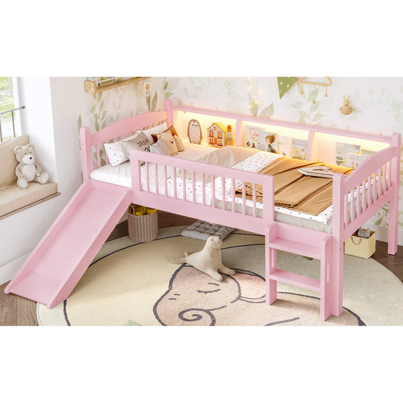 Lit mezzanine simple TG, Pink