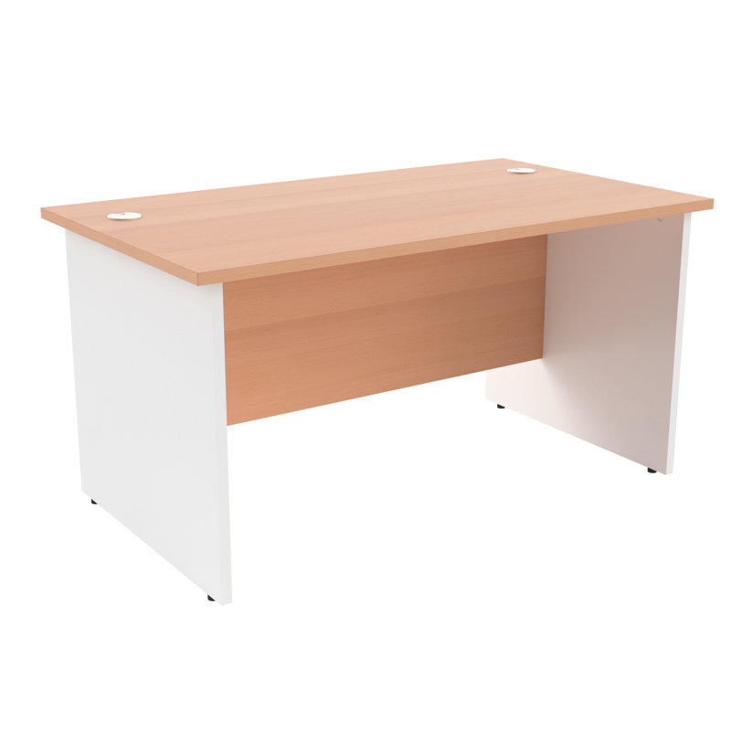 Solid Wood Base Desk Shell, 73cm H x 120cm W x 60cm D, Beech