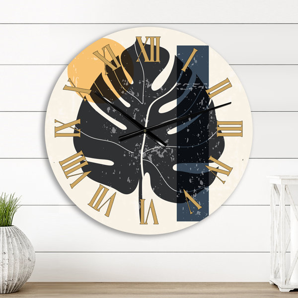 Bless international Vintage Organic Shapes In Retro Colors I Wall Clock ...
