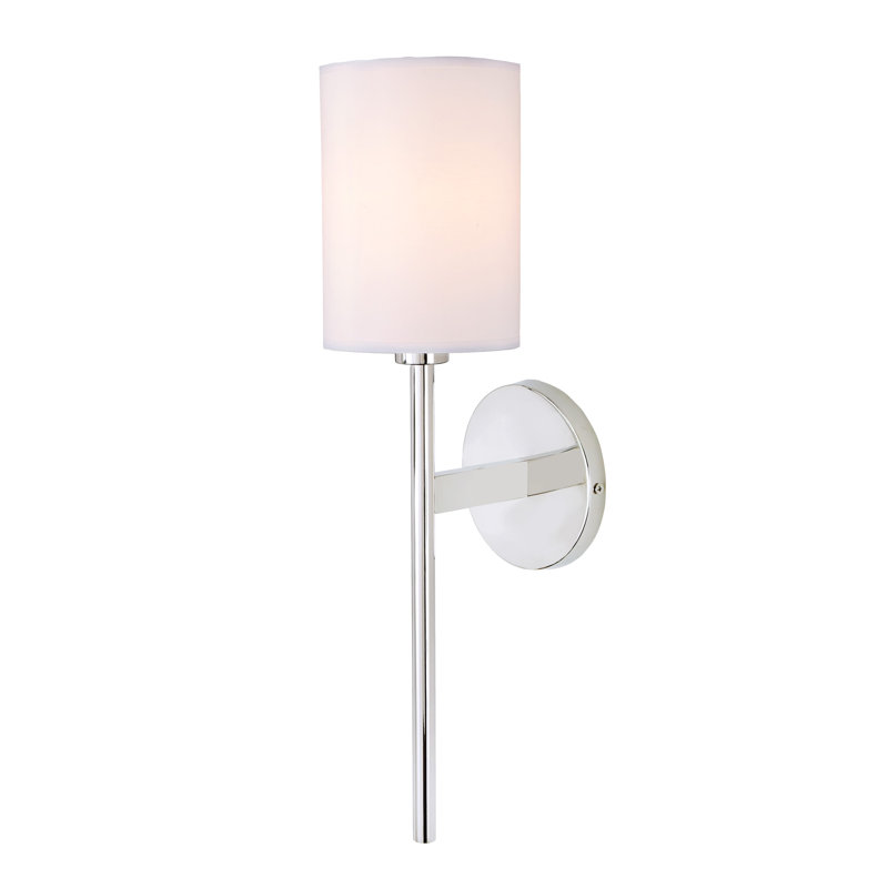 Jadvyga Armed Sconce, Polished Nickel