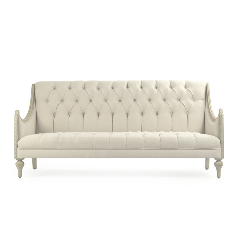 Upholstered Bench, White