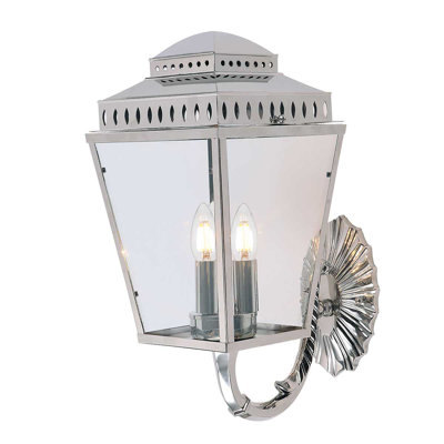 Ville Brown 3 - Bulb Outdoor Wall Lantern