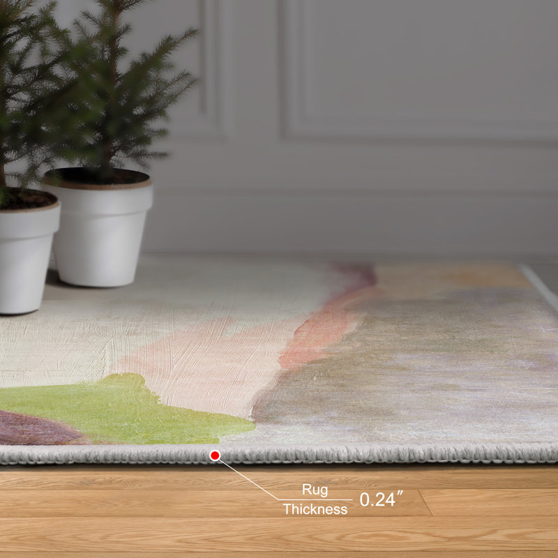 Tapis rectangulaire Dree avec envers antidérapant