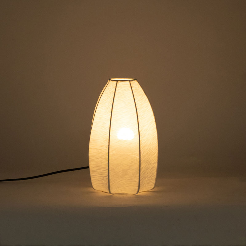 Markham Off White Stretch Fabric Table Lamp, Off White