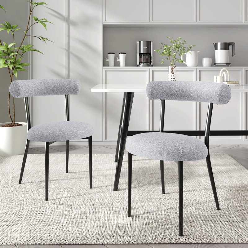 Reece Reece Fabric Upholstered Dining Chair, Gray