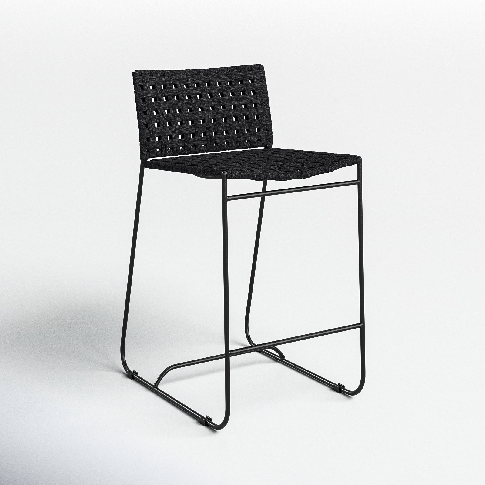 Ferney 34'' Rope Outdoor Bar Stool