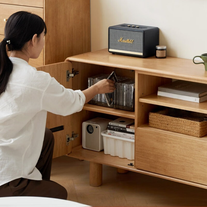 Meuble télé simple en bois massif