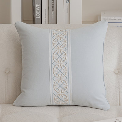 Arabella Cotton Blend Square Throw Pillow