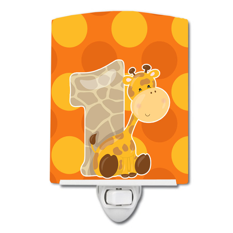 Zoo Month 1 Giraffe Ceramic Night Light