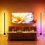 Ensemble de 2 lampes sur pied 57 po à DEL avec télécommande et télécommande APP