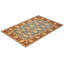 Tapis bleu / rouge noué à la main de conception unique 6 pi 1 po x 9 pi 1 po Slusser