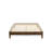 Queen Size Bed Frame with 4 Solid Wood Legs and 2 Extra Center Legs - Walnut Finish-2112131547-2112131550