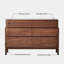 Armoire d'appoint en noyer massif