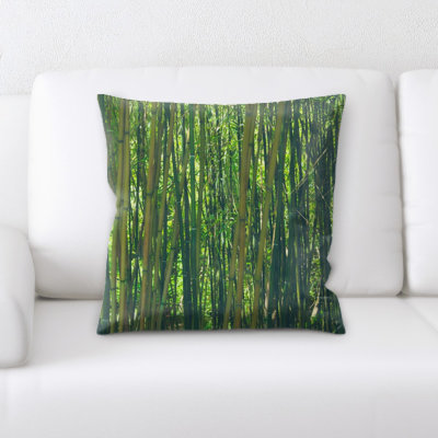 Housse et insert de coussin en bambou