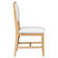 Ensemble de salle à manger extensible 5 pièces avec chaises rembourrées, style campagnard rustique pour un décor polyvalent et des sièges confortables-129386228-129386230-129386232