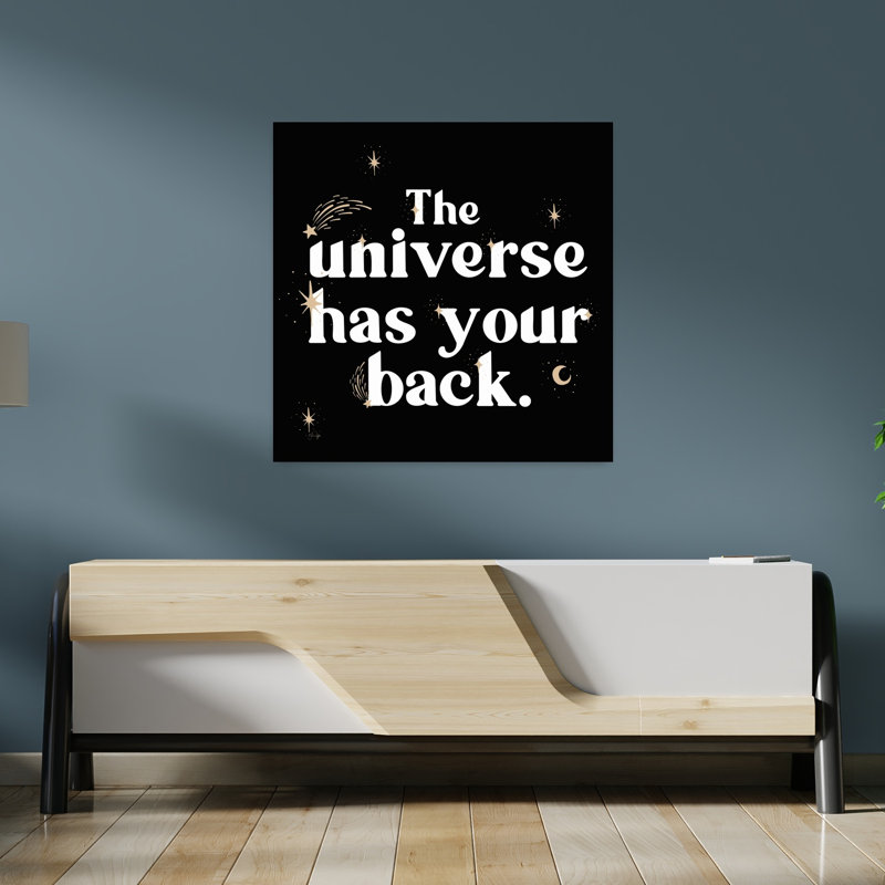 «The Universe Has Your Back», art contemporain abstrait, H 36 po x l 36 po