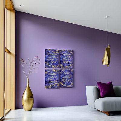 4 Piece Wrapped Canvas Print