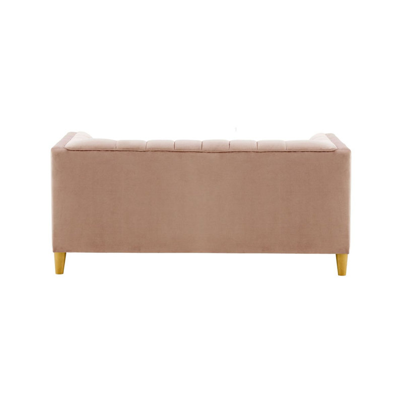 Orlis 2 Seater Velvet Sofa, Purple