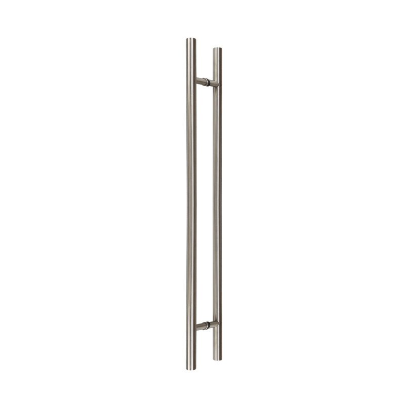 Poignée de porte ronde demi-lune parfaite pour la maison, Argent, L 7 po x P 48 po