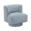 Fauteuil pivotant moderne avec revêtement en tissu bleu turquoise confortable et élégant pour salon 1 pièce-1544549954