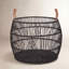 Sumatra Rattan Floor Storage Basket In Black-41290661-57641184