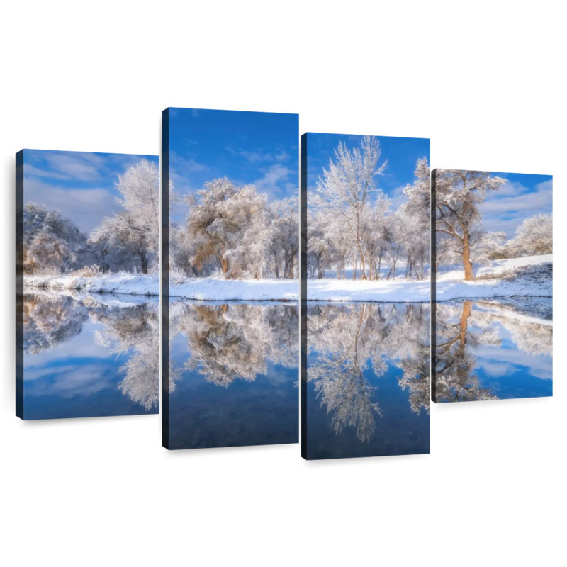 Frosted Trees, 48" H x 75" W