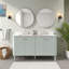 Haley 60 in. Double Sink Bathroom Vanity in Soft Sage with Top-1709446567