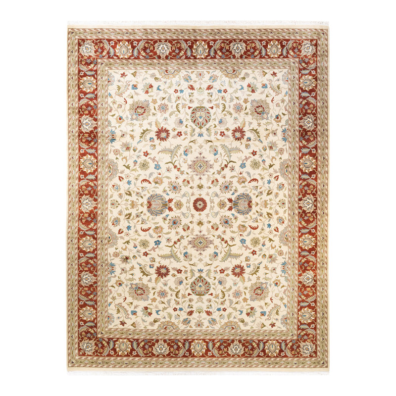 Classic One-of-a-Kind 9' 1" X 12' 3" Hand Knotted Area Rug