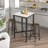 Industrial Tall Square Bar Table