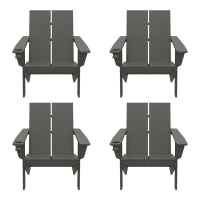 Modern Poly Adirondack Chair (Set Of 4)