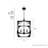 Highland Hill 4 Light Square Pendant-63573986-63573987