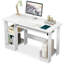 Humnah 90Cm Wide Computer Desk With Storage Home Office Desk With Shelves -645226616