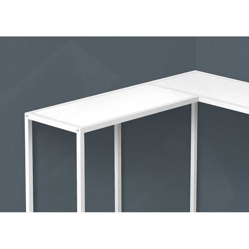 Console polyvalente pour l'entrée, idéale pour les espaces étroits et les coins, présentant un design contemporain et moderne.