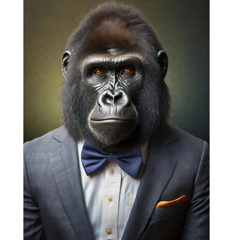 " Gorilla ", 24" H x 20" W