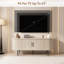 Meuble télé avec porte coulissante Natural-2053163987