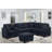 Sectional Sofa, Dark Blue