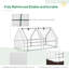 Mini jardin extérieur de serre portative 6 pi x 3 pi x 3 pi Outsunny-115680571