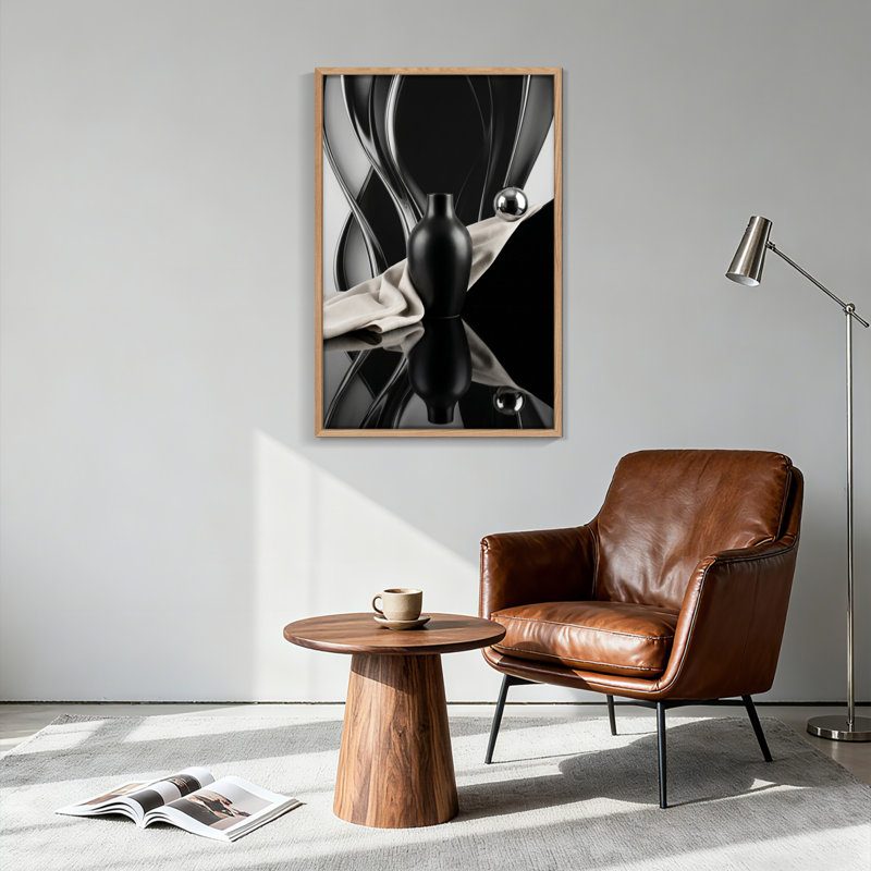 Ensemble d'une toile abstraite, H 24 po x l 18 po, Naturel