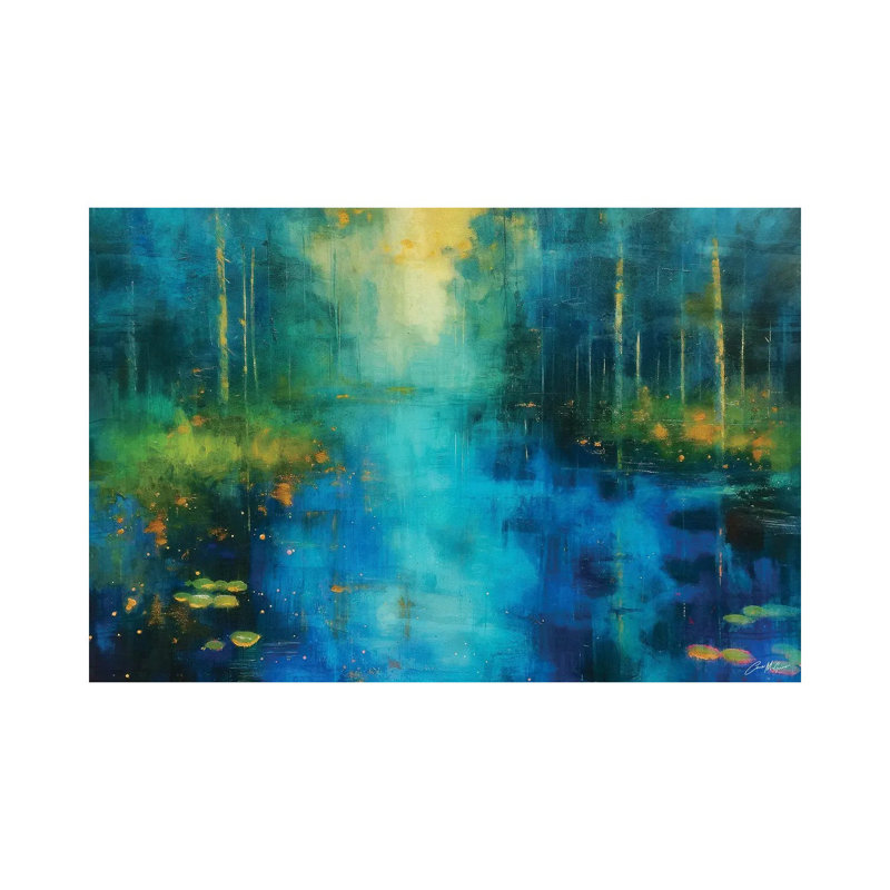 Symphonie en bleu - impression d'art mural
