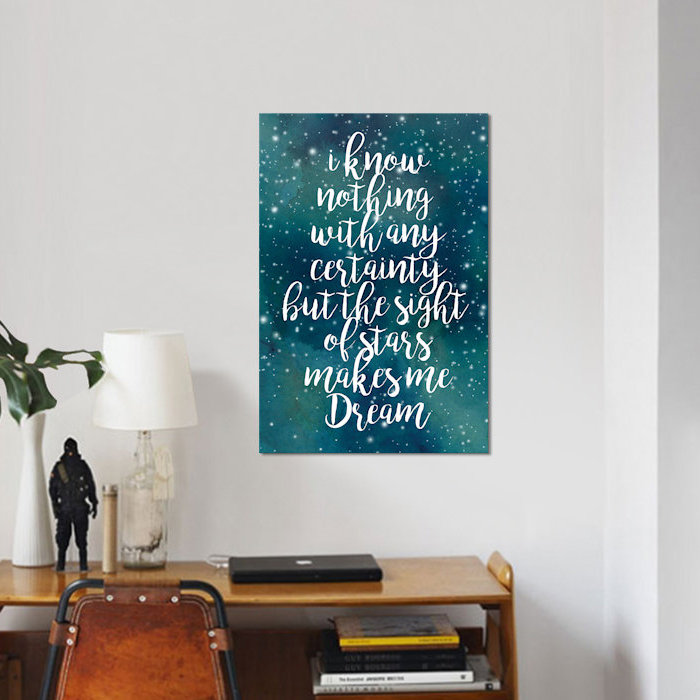 « galaxy quot ii », art textuel sur toile, H 26 po x l 18 po x P 1,5 po, Toile tendue, Pas de tapis