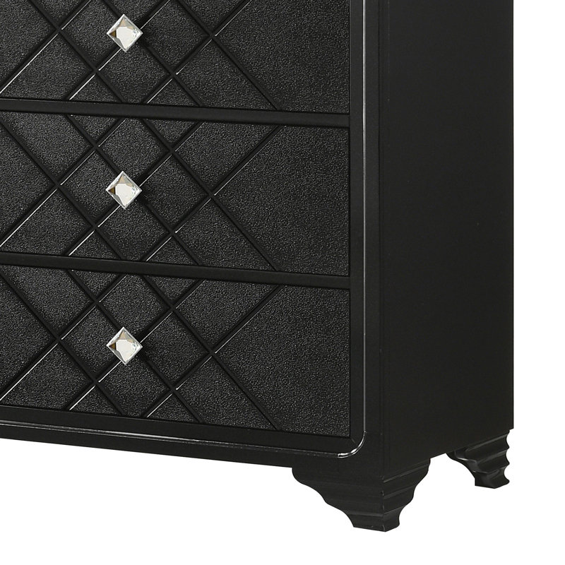 6-Drawer Dresser Black