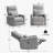 Malkit Chenille Upholstered Ergonomics Power Recliner-668114306