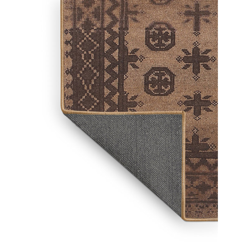 Tapis brun Southwestern, Rectangle 5 pi x 7 pi