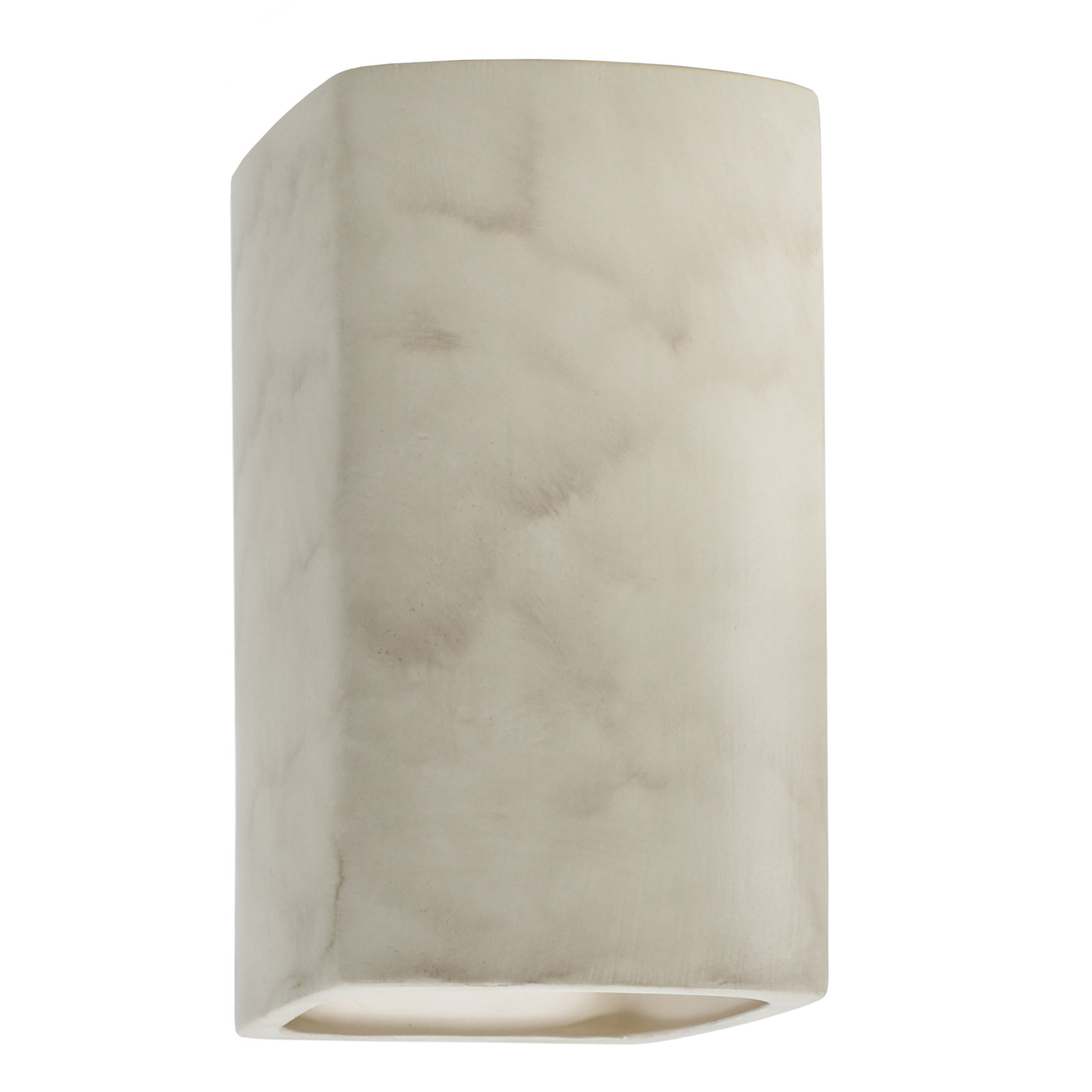 Nomad Outdoor Ceramic LED Wall Light, Antique Patina, Integrated LED, 13.5" H x 7.25" W x 4" D