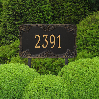 Signature Series 1-Line Lawn Address Sign