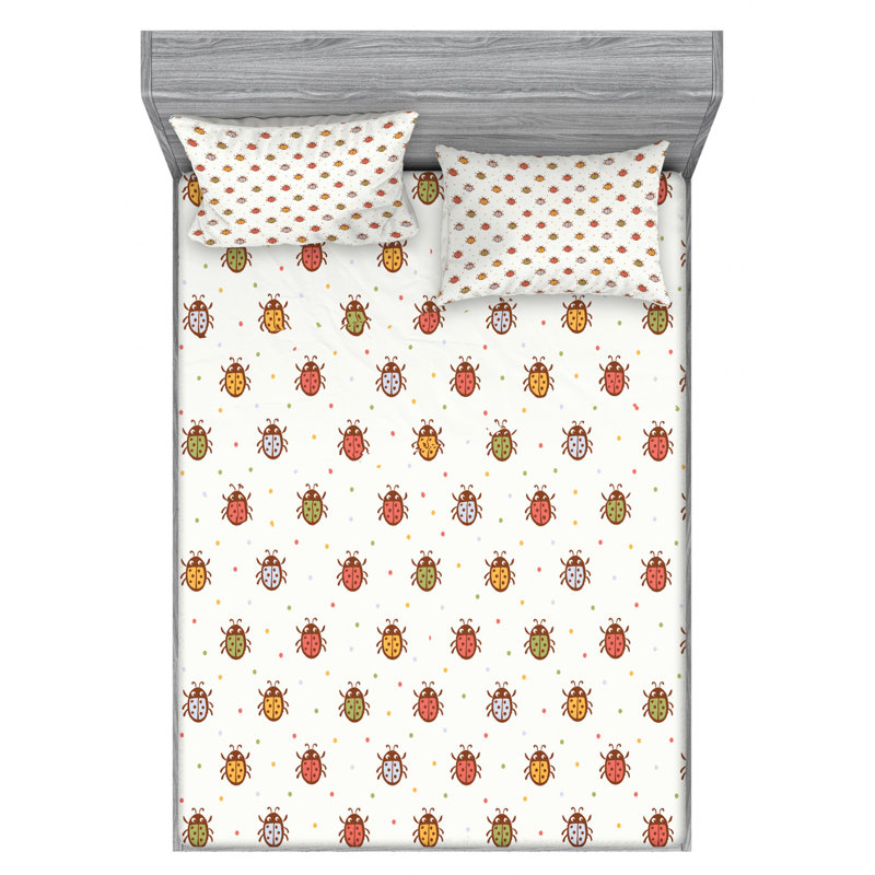 Microfiber Sheet Set, Queen Sheet Set with Fitted Sheet
