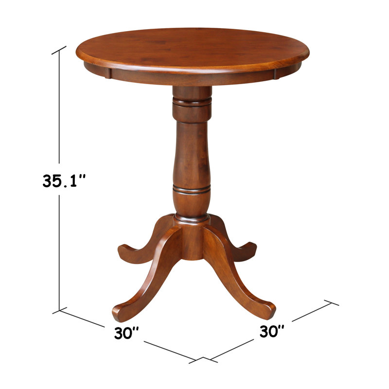 Mosteller Solid Wood Dining Table, 36" H x 30" W x 30" D, Espresso